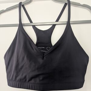 Montiel Women's Black Sports Bra